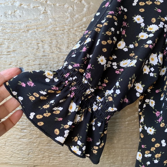 Dressbarn womens top blouse ditsy floral prints - Picture 6 of 12